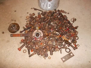 Allis Chalmers WD AC Tractor Assortment nuts bolts parts pieces bearing bracket - Picture 1 of 12