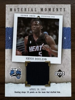 2005-06 UD Portraits MATERIAL MOMENTS Keyon Dooling #MM-KD Miami Heat - Image 1 of 2