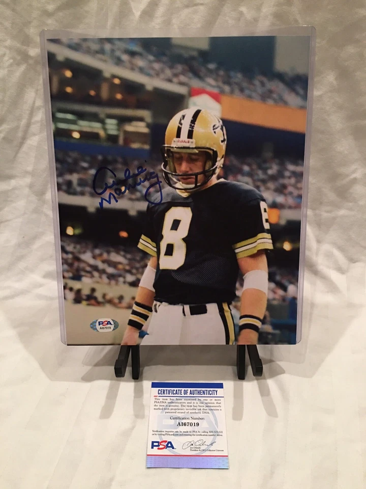 ARCHIE MANNING Signed 8x10 Picture Photo PSA COA New Orleans Saints Autographed - Image 1 of 1