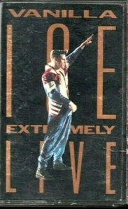 VANILLA ICE EXTREMELY LIVE CASSETTE TAPE Ice Ice Baby 1991 Concert Tour  - Imagen 1 de 2