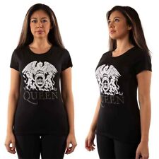 Queen Logo T-Shirt Black New