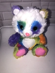 PEEK-A-BOO 12" Plush Rainbow Striped Stuffed Animal Pride Panda Bear - Bild 1 von 6