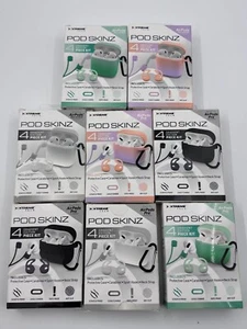 Xtreme Tech-Pod Skinz-Many Colors-4 Piece AirPods Or AirPods Pro Case-Free Ship! - Picture 1 of 33