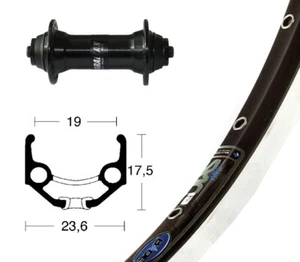 Bike-Parts 28″ Vorderrad Rigida Zac 19 + Shimano Acera T3000 (QR) - Bild 1 von 2