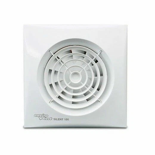 EnviroVent SIL100S Silent 100mm Extractor Fan for Bathroom or Toilet