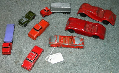 VINTAGE TOOTSIETOYS LARGE LOT 8 MIxed RARE METAL CARS - Image 1 of 4