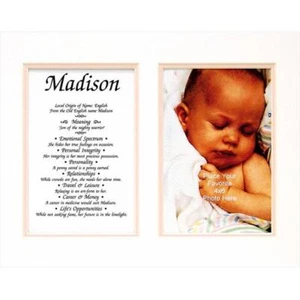 Townsend FN02Layla Personalized Matted Frame With The Name & Its Meaning - Layla - Picture 1 of 1