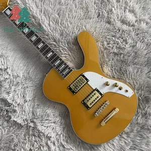 Guitarra Eléctrica Metallic Gold Space Ranger 6 Cuerdas Pastillas HH Cuello de Arce - Imagen 1 de 6