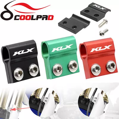 Front Brake Line Hose Fork Clamp Holder For KAWASAKI KLX 140/L/G KLX150L KLX450R - Image 1 of 4