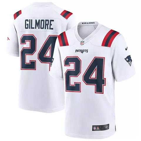 Nike White Game Jersey Sz Small - Stephon Gilmore #24 New England Patriots $110 Cover