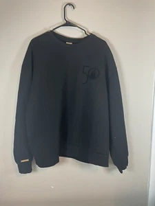 Disney Parks WDW 50th Anniversary Black Luxe Sweater Sweatshirt Adult Sz XXL - Picture 1 of 5