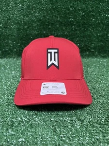 Gorra de golf Nike TW Tiger Woods Collections Legacy 91 talla S/M rojo sombrero blanco - Imagen 1 de 2