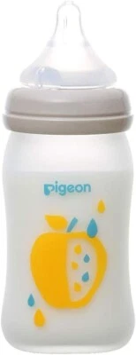 Vidro resistente ao calor Pigeon 160ml mamadeira sensação leite materno 0 meses ~ - Imagem 1 de 4