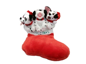 Disney 101 Dalmatians Christmas Stocking Decor Lucky Domino Jewel Plush Beanie - Picture 1 of 14