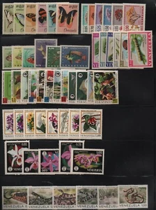 Venezuela: 1966-1972; Lot of 8 complete sets flora and fauna, mint NH VZ2600 - Picture 1 of 1