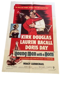 ORIGINAL 1 BLATT US FILMPLAKAT KIRK DOUGLAS DORIS DAY JUNGER MANN MIT HORN - Bild 1 von 5