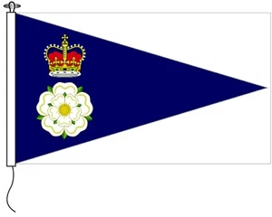 Royal Yorkshire Yacht Club Burgee BANDIERA bandiera barca stendardo made uk - TUTTE LE TAGLIE - Foto 1 di 4