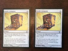 Magic MTG DST Geth's Grimoire Darksteel NM x2
