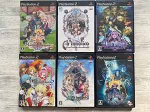 SONY PS2 Mana Khemia 1 2 & Ar Tonelico 1 2 & Odin Sphere & Grim Grimoire set - Picture 1 of 16