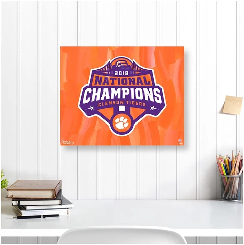 Clemson Tigers 16" x 20" 2018 CFP National Champions Gallery Wrapped Giclee Cover