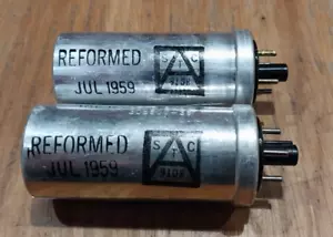 2 x Condensadores reformados Sprague STC CE51C501G 500MFD 500μF 50VDC - NOS - Imagen 1 de 3