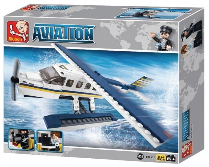 Sluban Compatible Building Bricks Construction Kit AVIATION Z SEAPLANE B0361 - Image 1 of 1