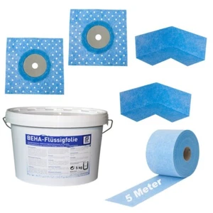 Dichtband Flüssigfolie Innenecken Wandmanschetten Bad Dusche Abdichtung Set 2 - Bild 1 von 6
