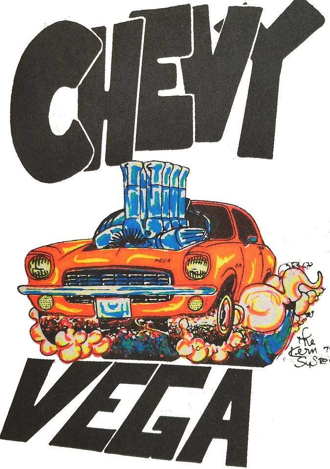 Chevy Vega Vintage 70's NOS t-shirt    XXL XXXL   0242 US - Imagem 1 de 1
