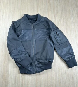 Urban Republic Faux Leather Jacket Toddler 4T Superior Motorcycle Bomber Gray - Picture 1 of 6