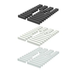 34Pcs Cable Management Combs for Power Wire Acrylic Computer Organizing - Afbeelding 1 van 11