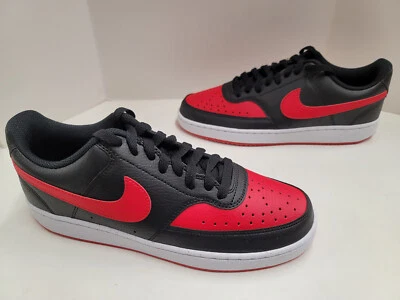 Nike COURT VISION LO NN Basketball Sneaker Black University Red White FJ0685 010 - Image 1 of 4