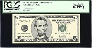 2003-A Federal Reserve "Star" Note BIG GRADE! Certified by PCGS 67PPQ - Picture 1 of 2
