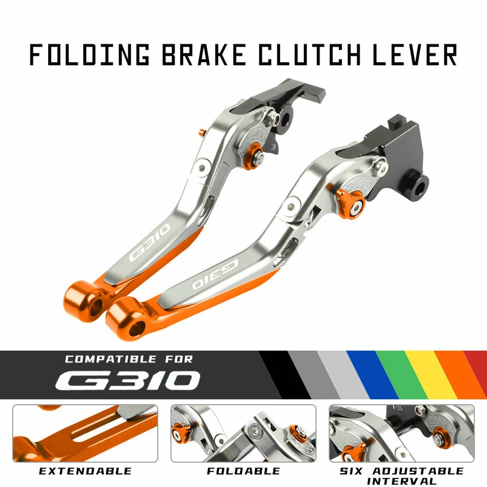 Ajuste BMW G310GS G310R 17-22 Racing Ajuste Motocicleta Plegable Palancas de Embrague de Freno Foto 1 de 4