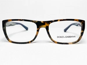 NEW Dolce & Gabbana DG3276 3141 Mens Blue Havana Modern Eyeglasses Frames 52/17 - Picture 1 of 6