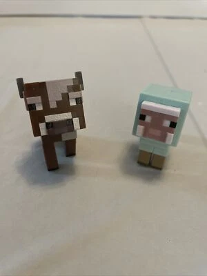Minecraft  SHEEP and COW lot of 2 - Image 1 of 4