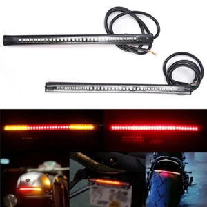 48 SMD LED Motorcycle Motorbike Tail Brakes Stop Turn Signal Strips LighYXZ8 _yi - Picture 1 of 10