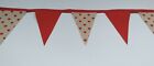 Red Heart Cute Fabric Bunting
