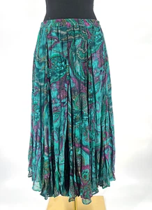 Coldwater Creek Women's Small Skirt Pleated Gauzy Boho Fairy Whimsical Artsy - Picture 1 of 14