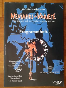 Programm Neujahrs Varieté Bad Nauheim 2008 mit Beilagen - Bild 1 von 11