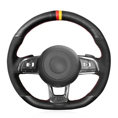 DIY Steering Wheel Cover for Volkswagen Golf 7 GTI Golf MK7 Polo GTI Scirocco R  Foto 1 de 4
