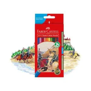 Faber-Castell Classic Colour Pencil, 12 Pack and 1 Gold Pencil - Picture 1 of 2