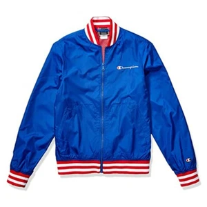 Champion LIFE Men's Varsity Jacket Surf The Web/Scarlet Jacket - Picture 1 of 1