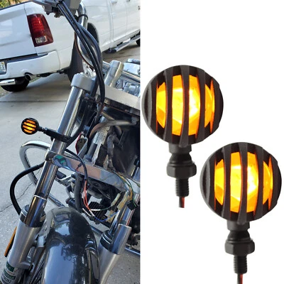 Par de luces de giro de freno de parrilla de motocicleta para Kawasaki Vulcan 900 800 500 Foto 1 de 4