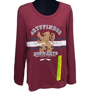 Harry Potter Gryffindor Pyjama Oberteil Gr. Medium Hogwarts Quidditch Langarm - Bild 1 von 7