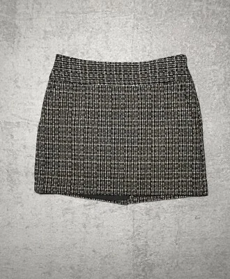 Vintage Forenza Wool Blend Women’s Mini Skirt Sz 0 Y2K Colors White, Black, Grey - Image 1 of 3