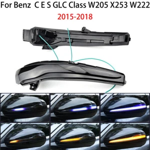Intermitente LED dinámico de luz de señal de giro espejo lateral para Benz C E S GLC clase W205 - Imagen 1 de 9