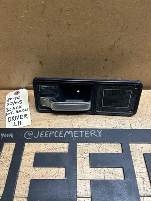 84-96 Jeep Cherokee XJ MJ OEM Interior Door Handle Driver LH Black Manual - Image 1 of 4