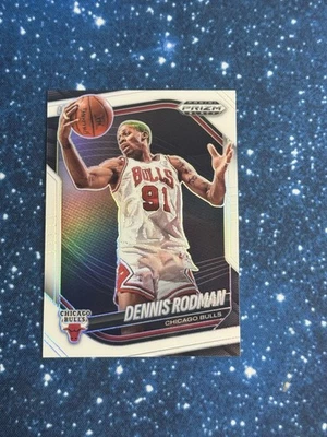 DENNIS RODMAN 2024-25 PANINI PRIZM LEYENDAS NEGRAS BLANCO/175 TOROS Foto 1 de 2