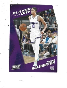 2021-22 Panini Player of the Day #43 Tyrese Haliburton SACRAMENTO KINGS - Picture 1 of 2