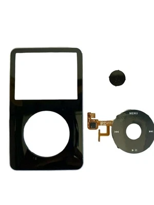 PROJECTCHASE Black Face Plate Clickwheel Button For Apple iPod Classic 5th Gen Replacement